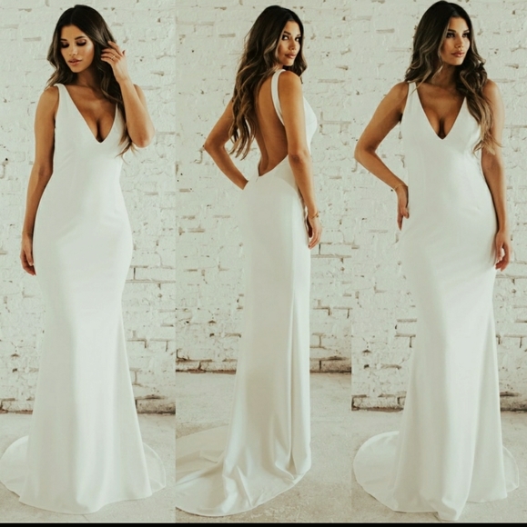 Katie May Dresses & Skirts - Katie May backless NWT wedding dress, Paloma